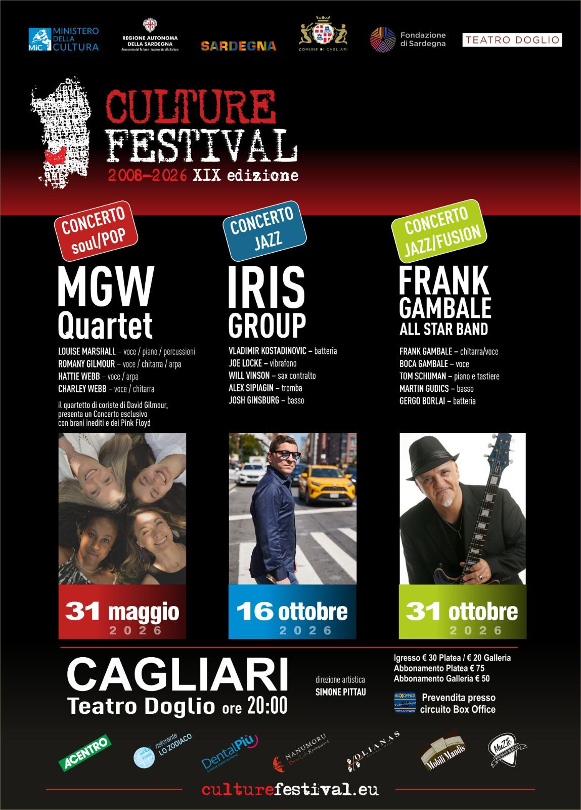 CULTURE FESTIVAL XIX Edizione - Abbonamento